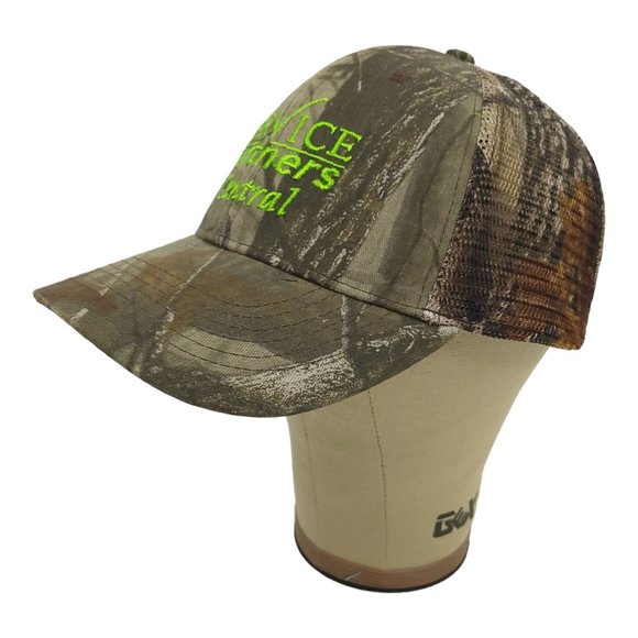 Service Partners Central Realtree Mesh Strapback Cap Trucker Owens Corning Hat - Picture 3 of 12